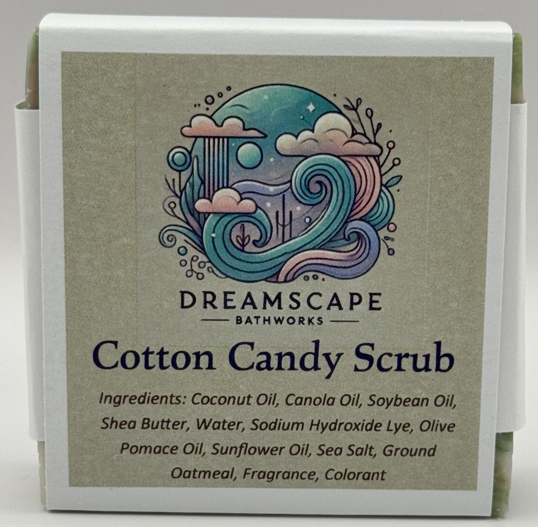 Cotton Candy Scrub Bar Soap